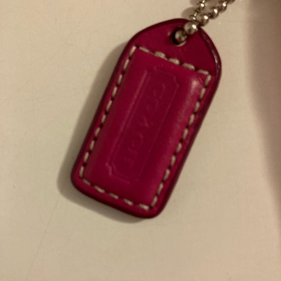 Pink canvas Coach wristlet - Picture 3 of 3